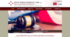 Desktop Screenshot of levyemploymentlaw.com